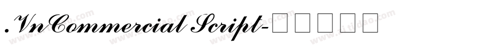 .VnCommercial Script字体转换